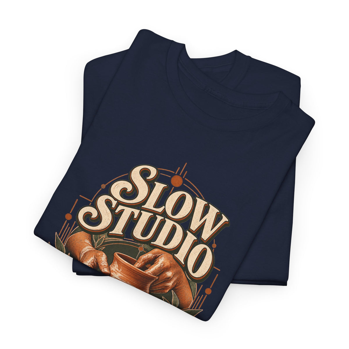 Slow Studio Pottery Wheel Graphic Tee | Good Things Take Shape | Gildan 5000