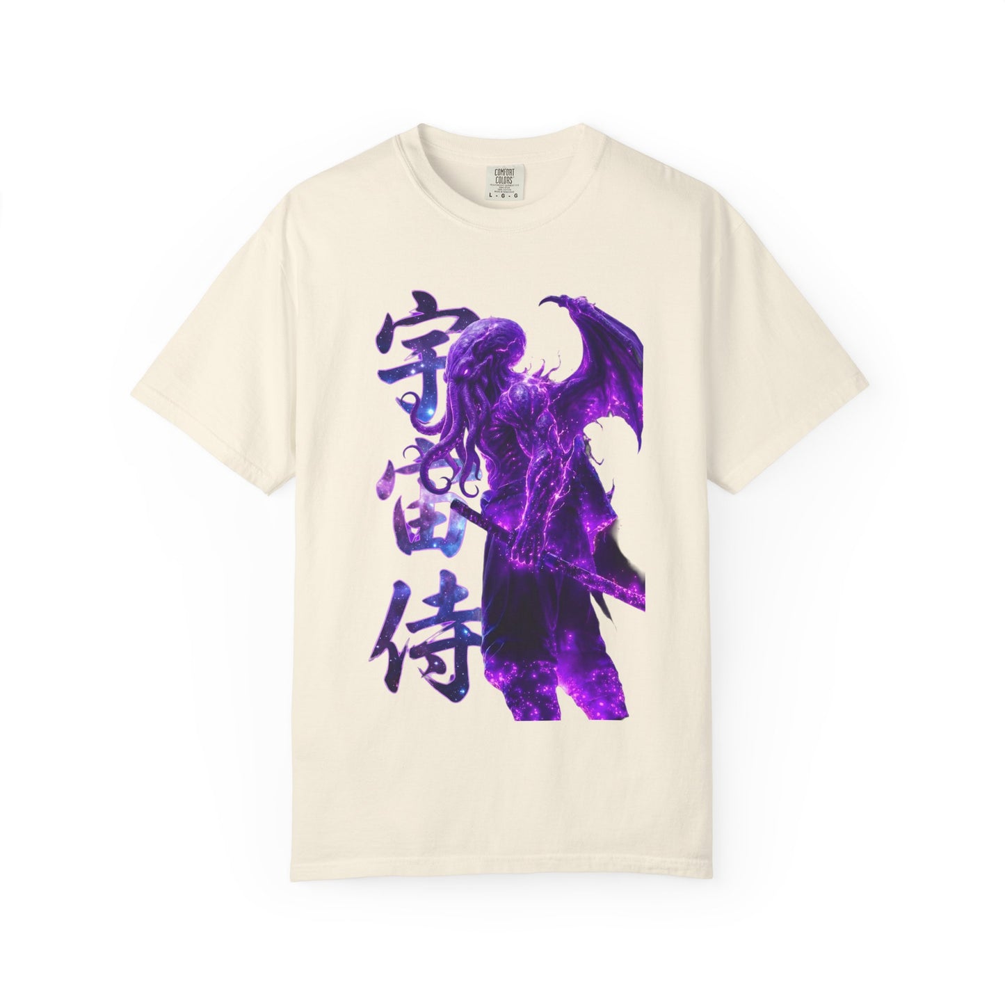 Purple Galaxy Monster Shirt Japanese Aesthetic T Shirt Cosmic Horror Graphic Tee Harajuku Streetwear Comfort Colors 1717 Apparel