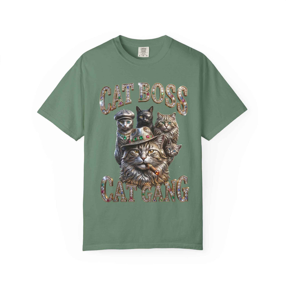 Cat Boss Cat Gang Graphic T-Shirt - Vintage Fit & Bold Print