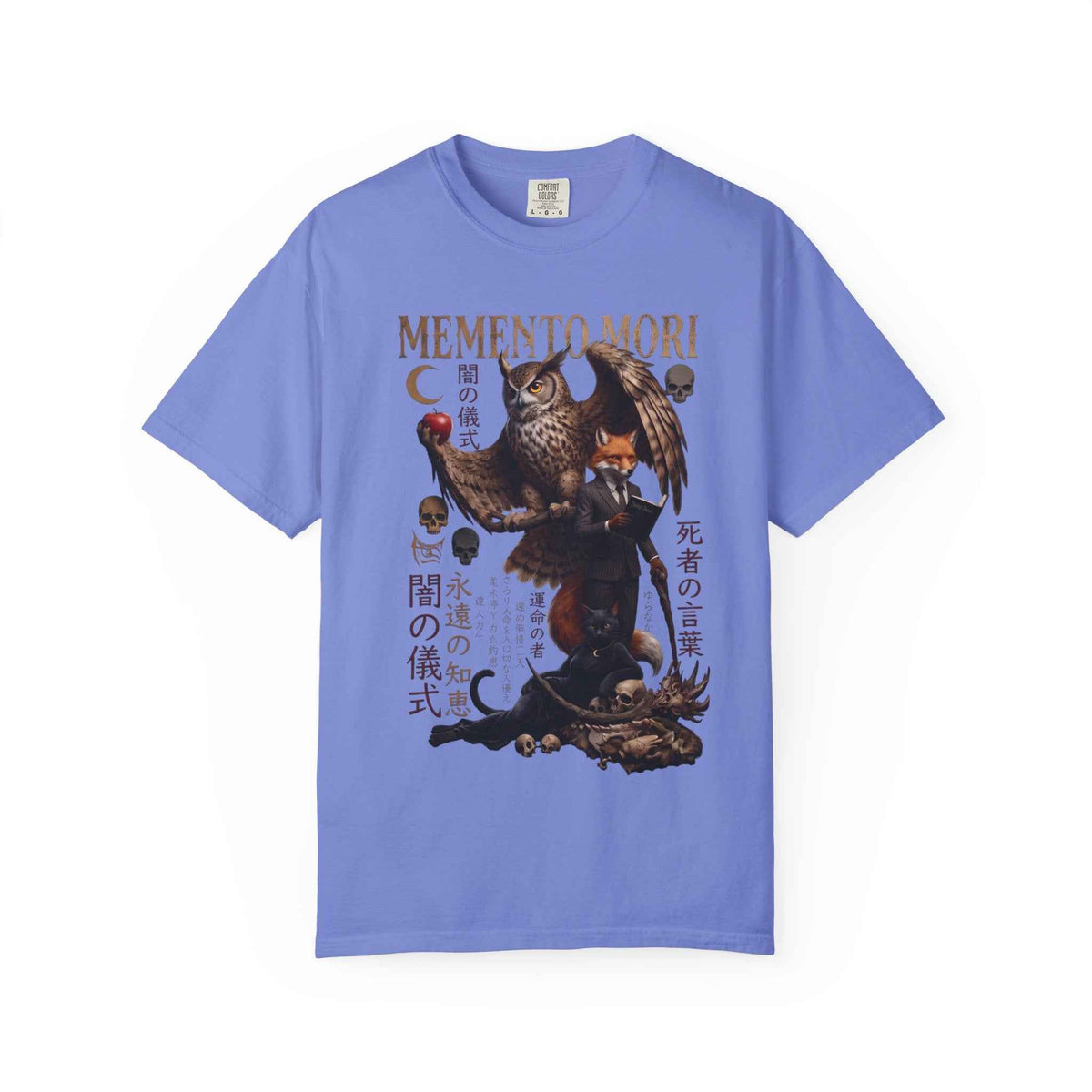 Memento Mori Graphic Tee: Gothic Celestial & Japanese Manga Unisex