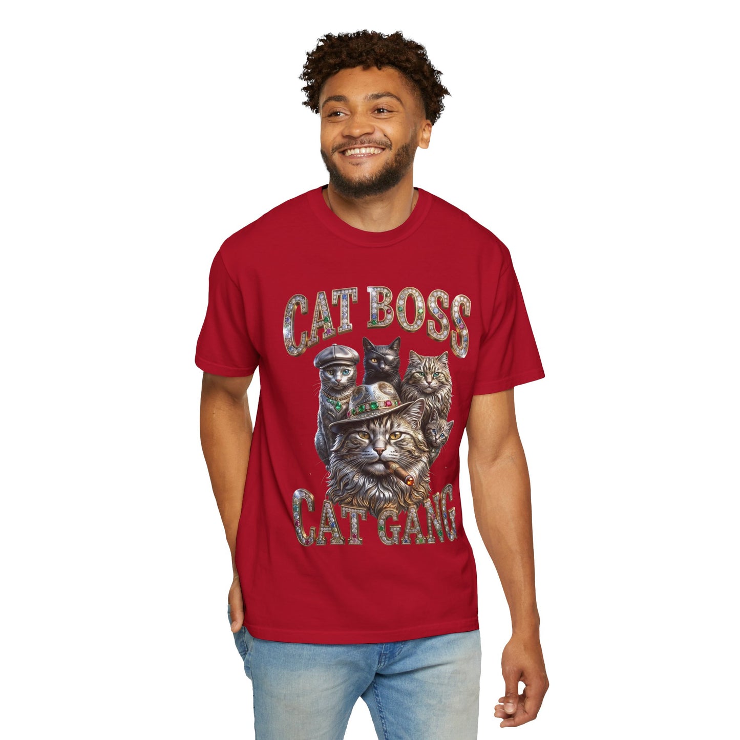 Cat Boss Cat Gang Graphic T-Shirt