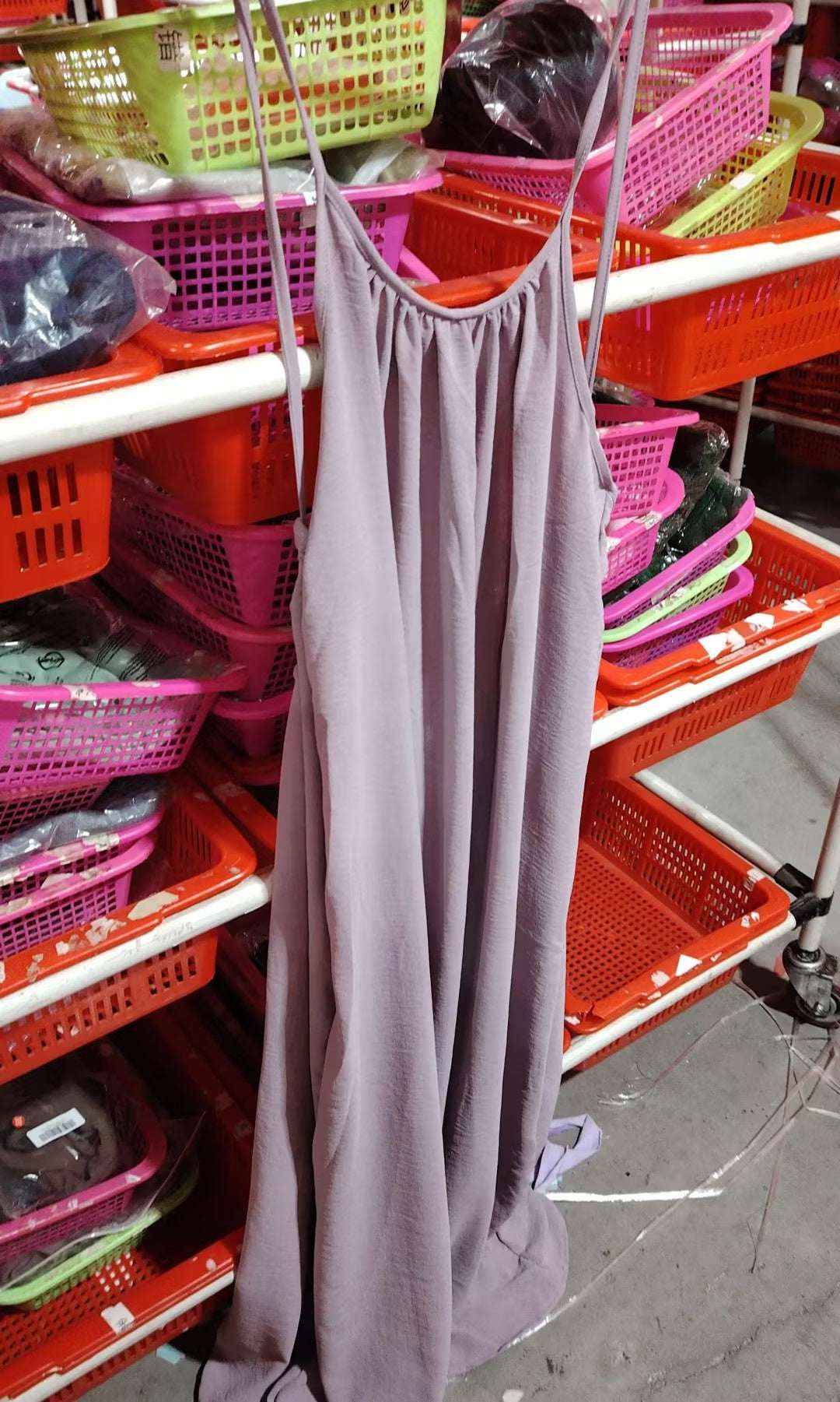 Womens Strap Coat Backless Loose-Fit Loungewear Dress