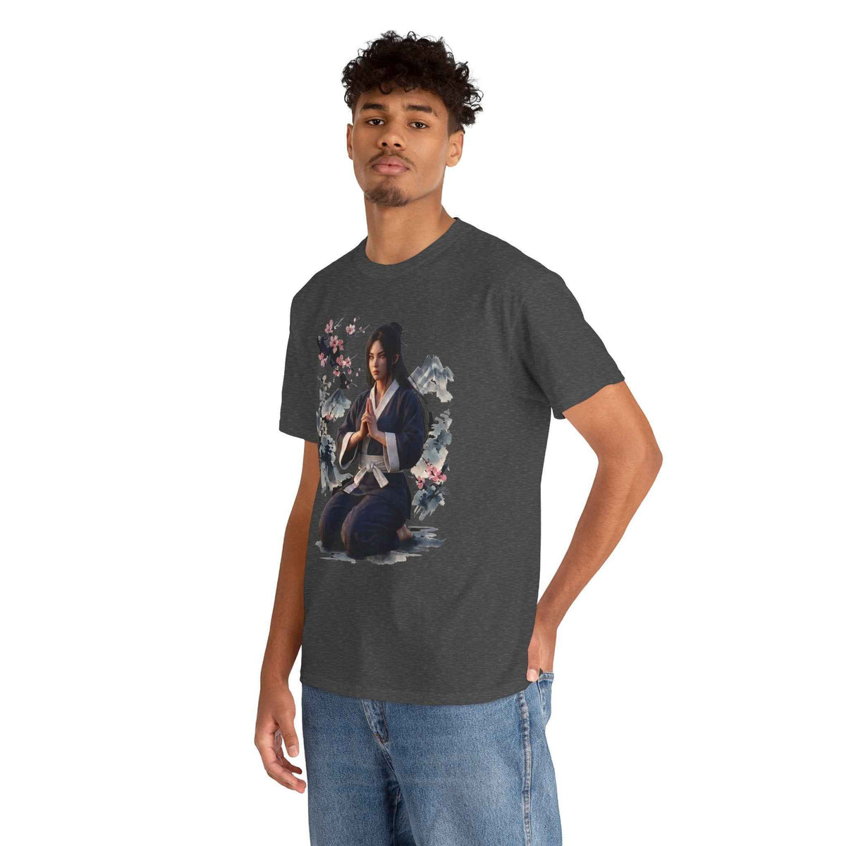 Japanese Aesthetic Kunoichi Sakura Graphic T-Shirt Anime