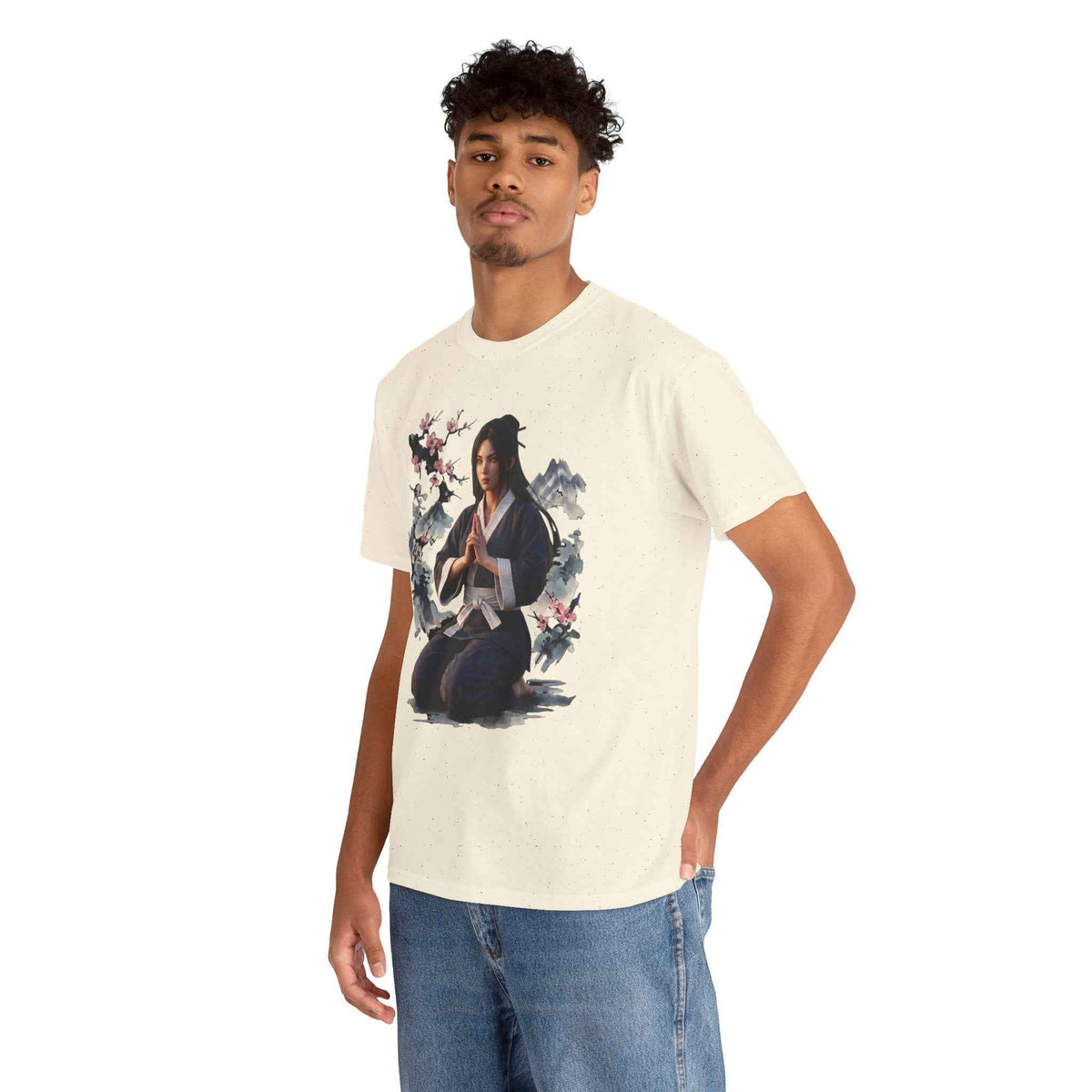 Japanese Aesthetic Kunoichi Sakura Graphic T-Shirt Anime