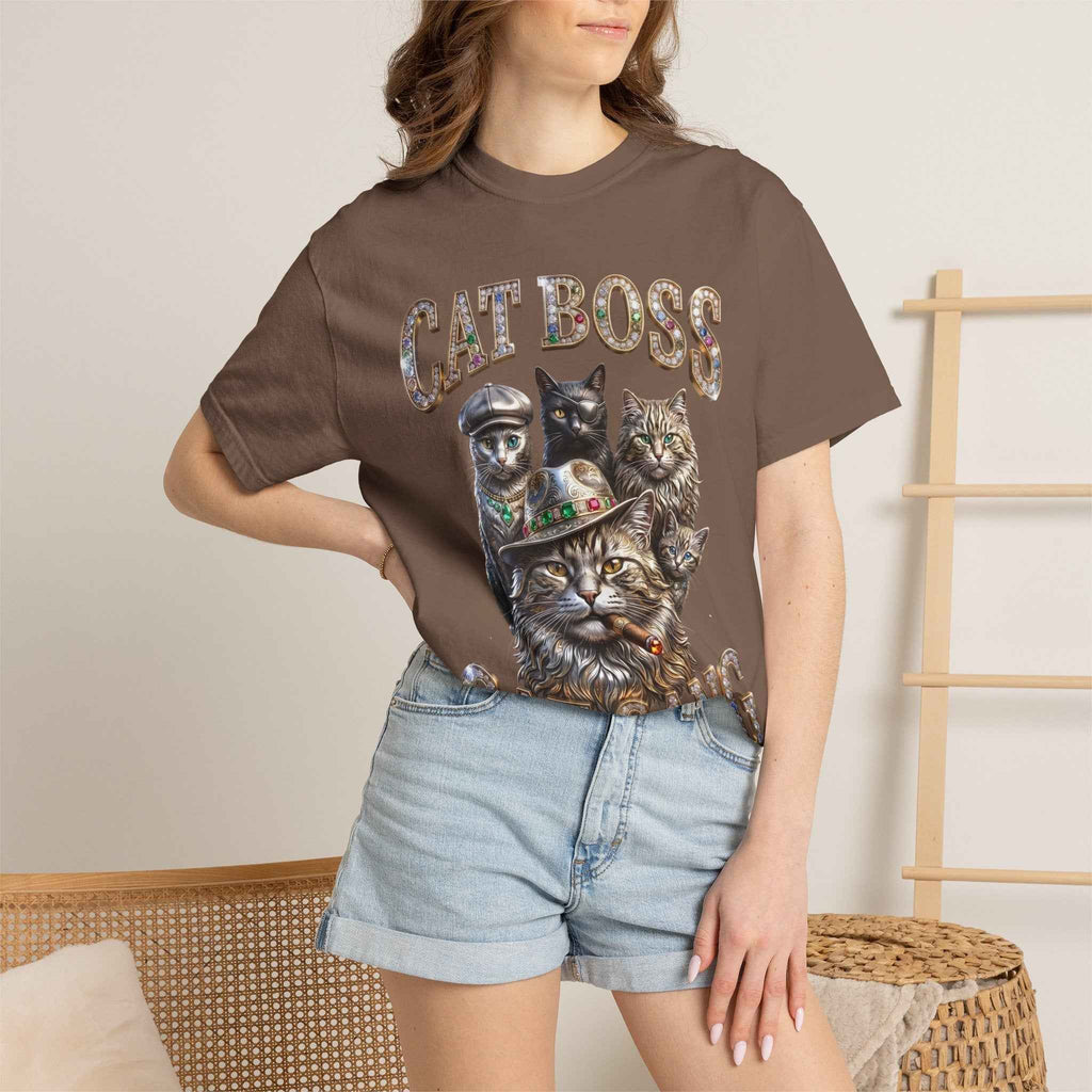 Cat Boss Cat Gang Graphic T-Shirt - Vintage Fit & Bold Print