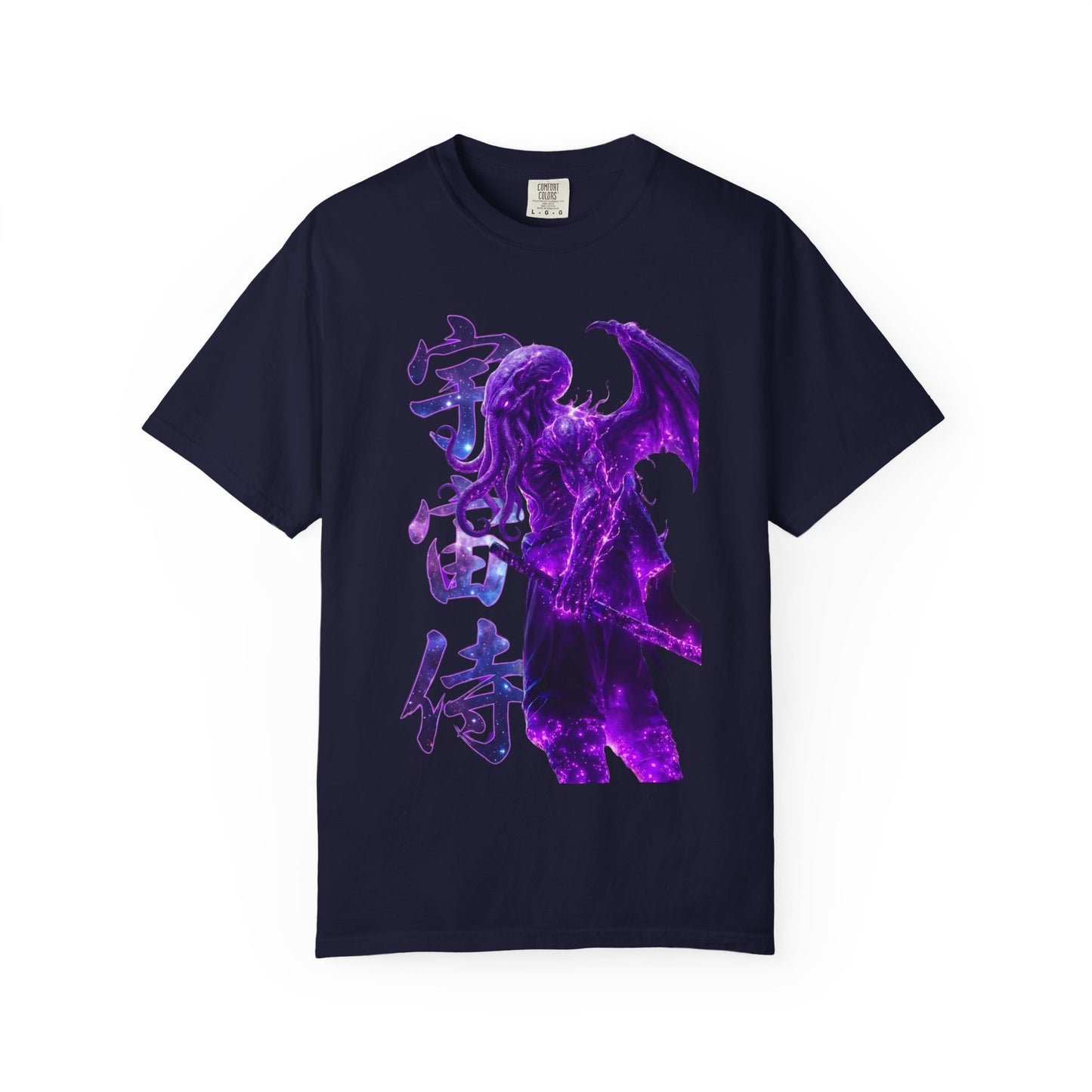 Purple Galaxy Monster Shirt Japanese Aesthetic T Shirt Cosmic Horror Graphic Tee Harajuku Streetwear Comfort Colors 1717 Apparel