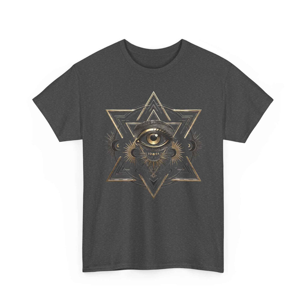 Mystic Eye & Sacred Geometry Graphic Tee - Dark Alternative Streetwear