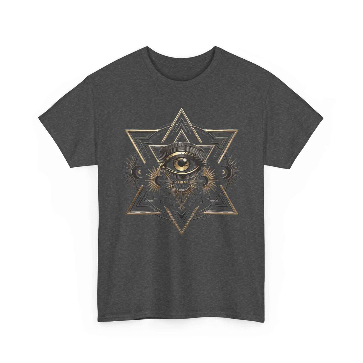 Mystic Eye & Sacred Geometry Graphic Tee - Dark Alternative Streetwear