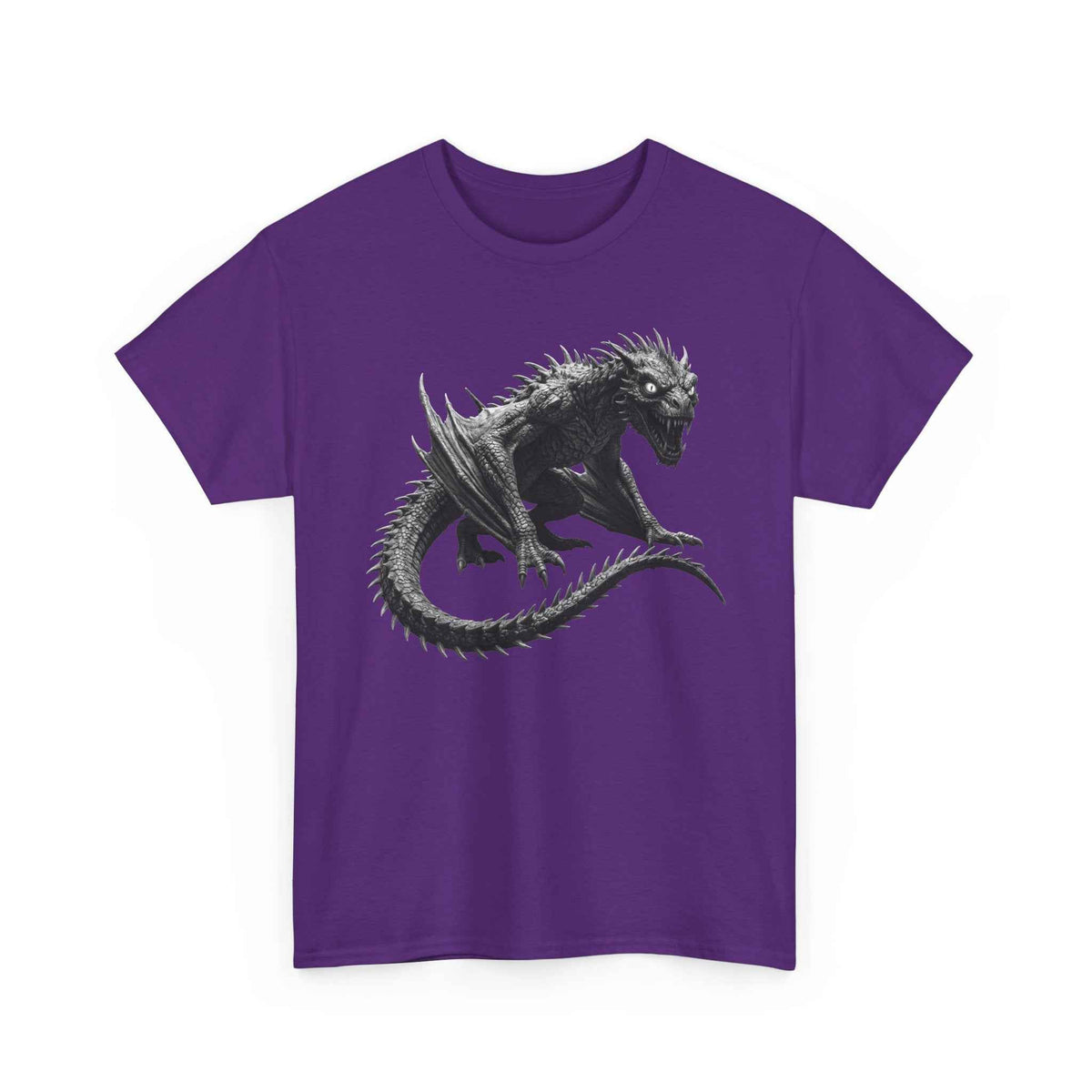 Fierce Dragon Graphic Tee - Dark Fantasy Streetwear Tee