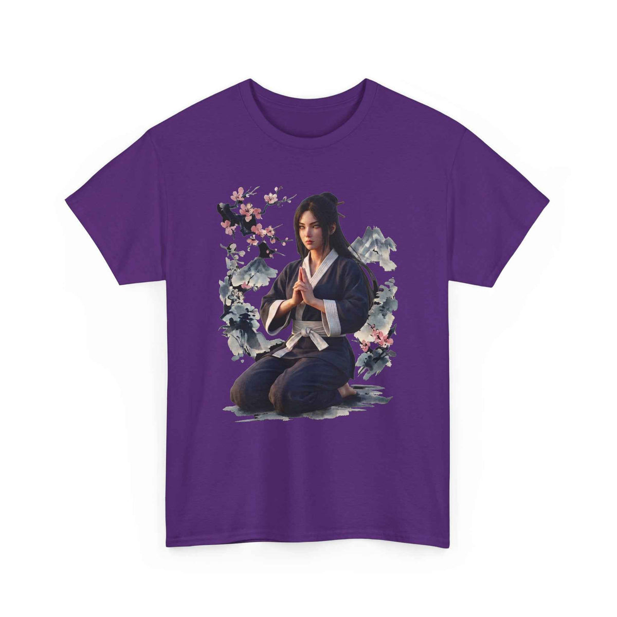 Japanese Aesthetic Kunoichi Sakura Graphic T-Shirt Anime