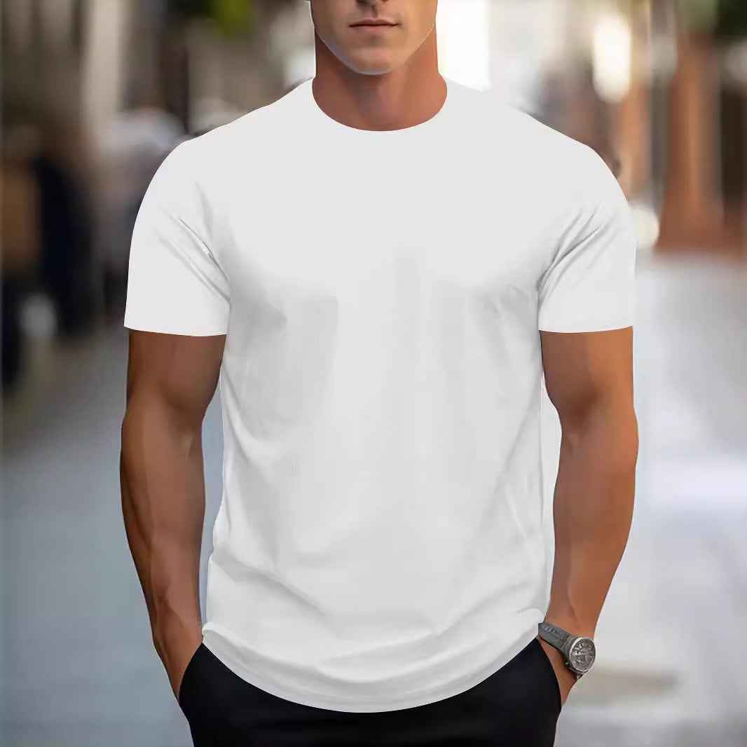 Quick-Drying Breathable Spandex Round Neck Short Sleeve Shirt