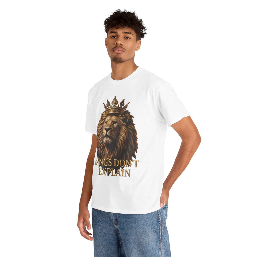 Lion King Crown Tee - Motivational Confidence Quote Shirts for Bold Leaders