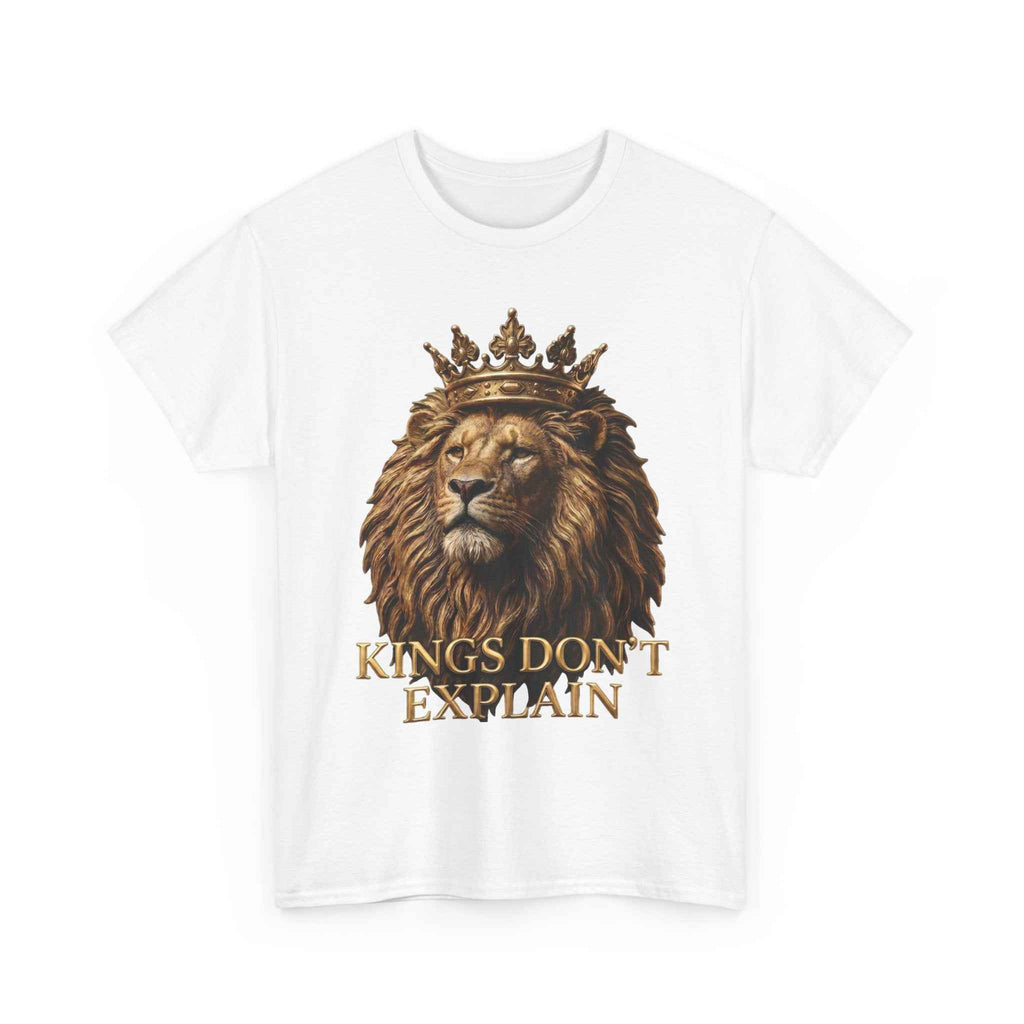 Lion King Crown Tee - Motivational Confidence Quote Shirts for Bold Leaders
