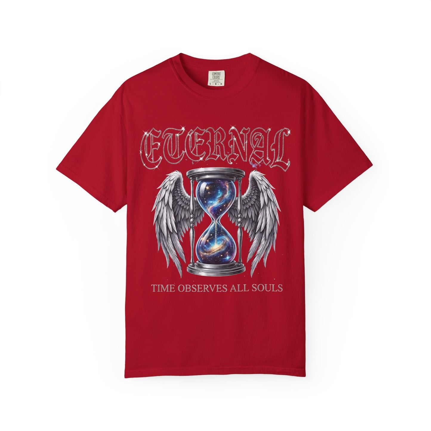 Eternal Hourglass T-Shirt — 'Time Consumes All Souls' Graphic Tee