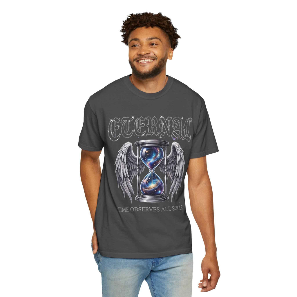 Eternal Hourglass T-Shirt — 'Time Consumes All Souls' Graphic Tee