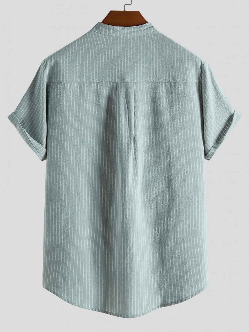 Ethnic Style Series Loose Oversized Shirts - Comfortable Stand Collar Cotton Tees