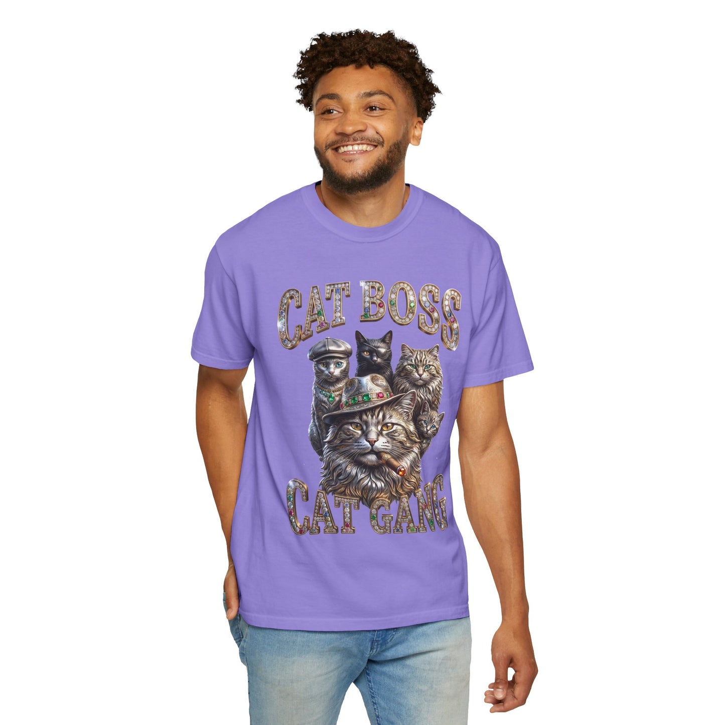 Cat Boss Cat Gang Graphic T-Shirt
