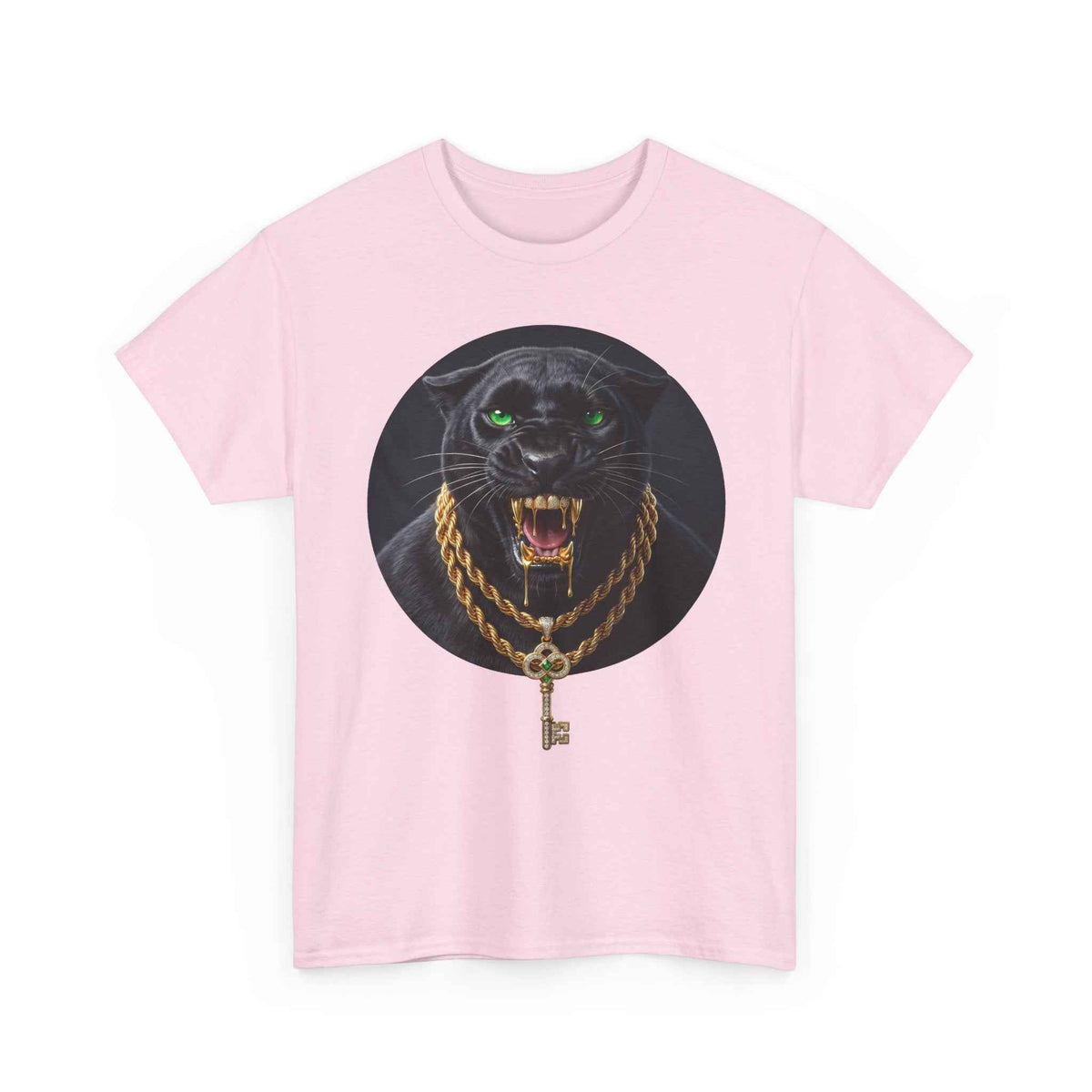 White Iced Out Panther Graphic Tee - Premium Heavy Cotton Streetwear
