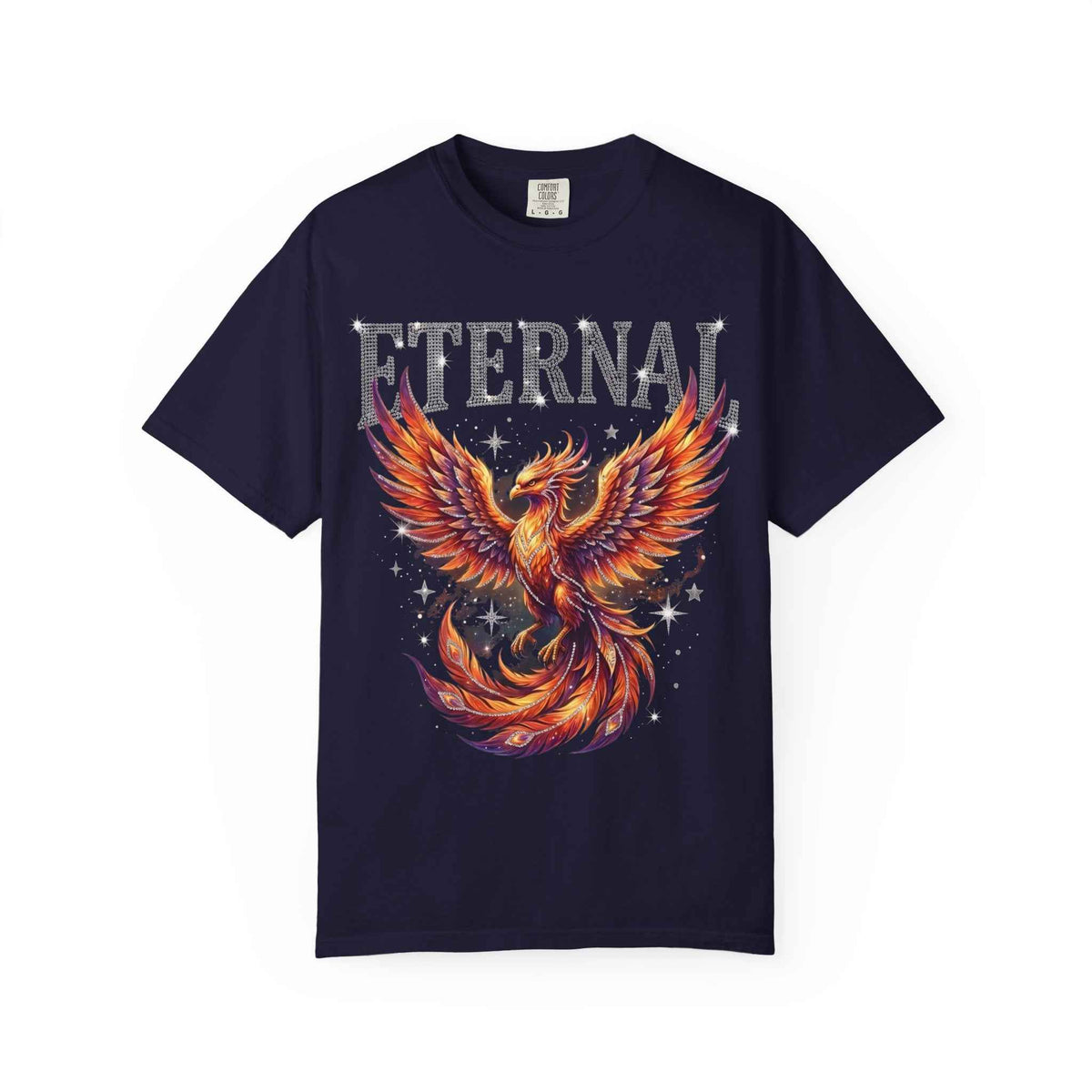 Retro Y2K Eternal Phoenix Tee - Celestial Graphic Streetwear