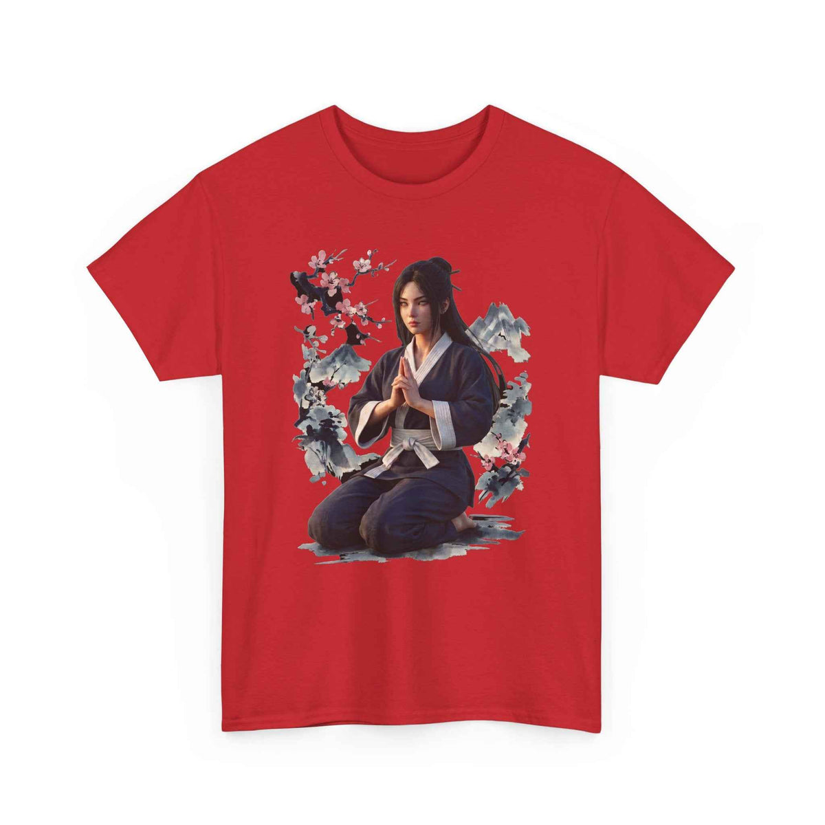 Japanese Aesthetic Kunoichi Sakura Graphic T-Shirt Anime