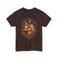 Moonlit Woodland Kin Graphic Tee | Fox Owl Hedgehog Forest Friends | Gildan 5000
