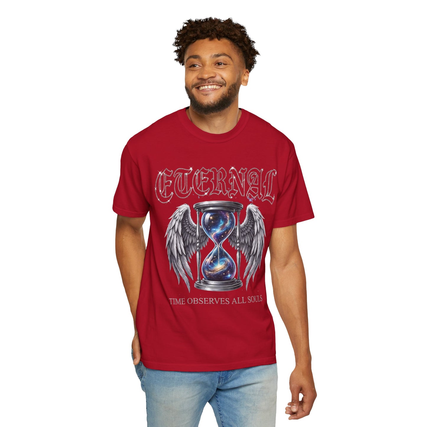Eternal Hourglass T-Shirt — 'Time Consumes All Souls' Graphic Tee