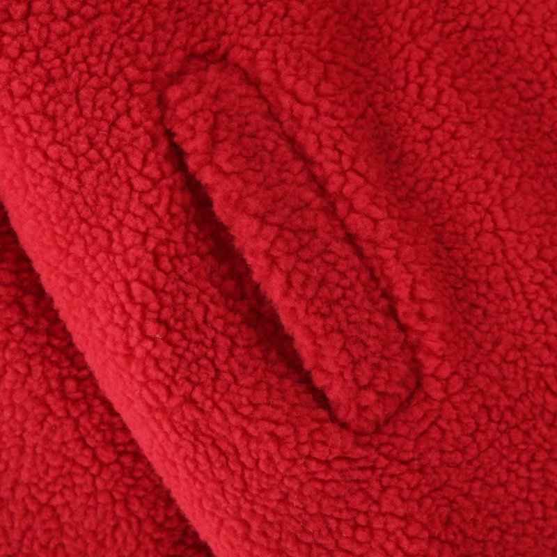 Mid-length lamb fur coat trench coat