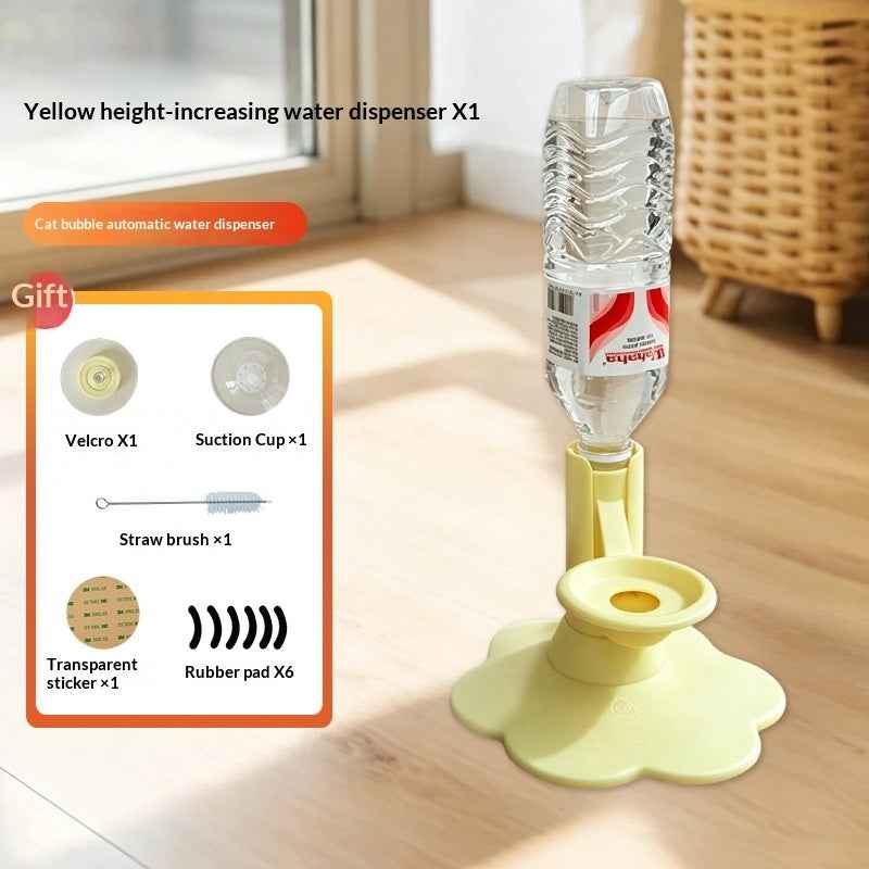 Gravity Based Pet Water Drinking Machine Stable Wide Base Leak Proof For Multi Cat Family Short Distance Travel