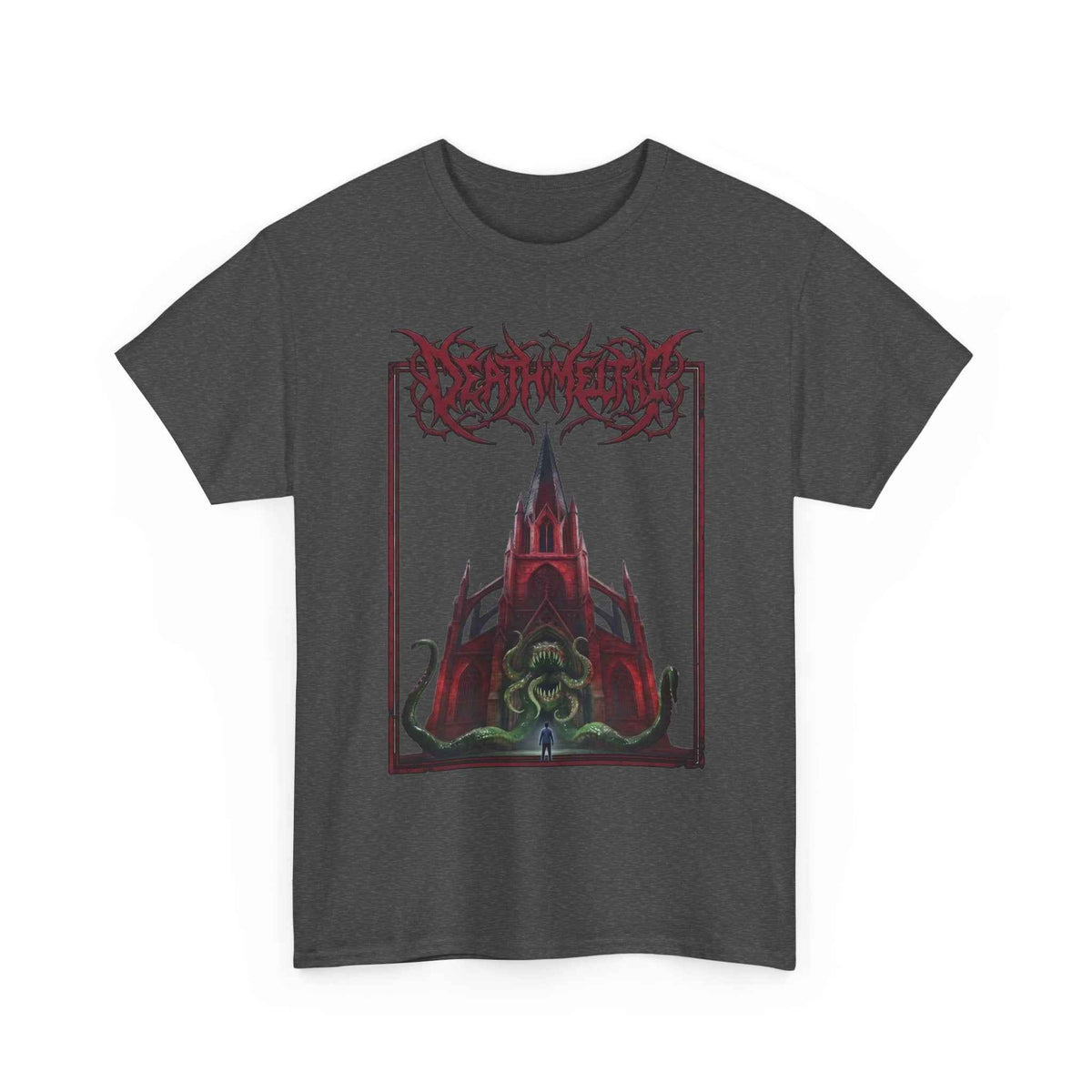Eldritch Cathedral Tentacle Graphic T-Shirt - Heavy Cotton