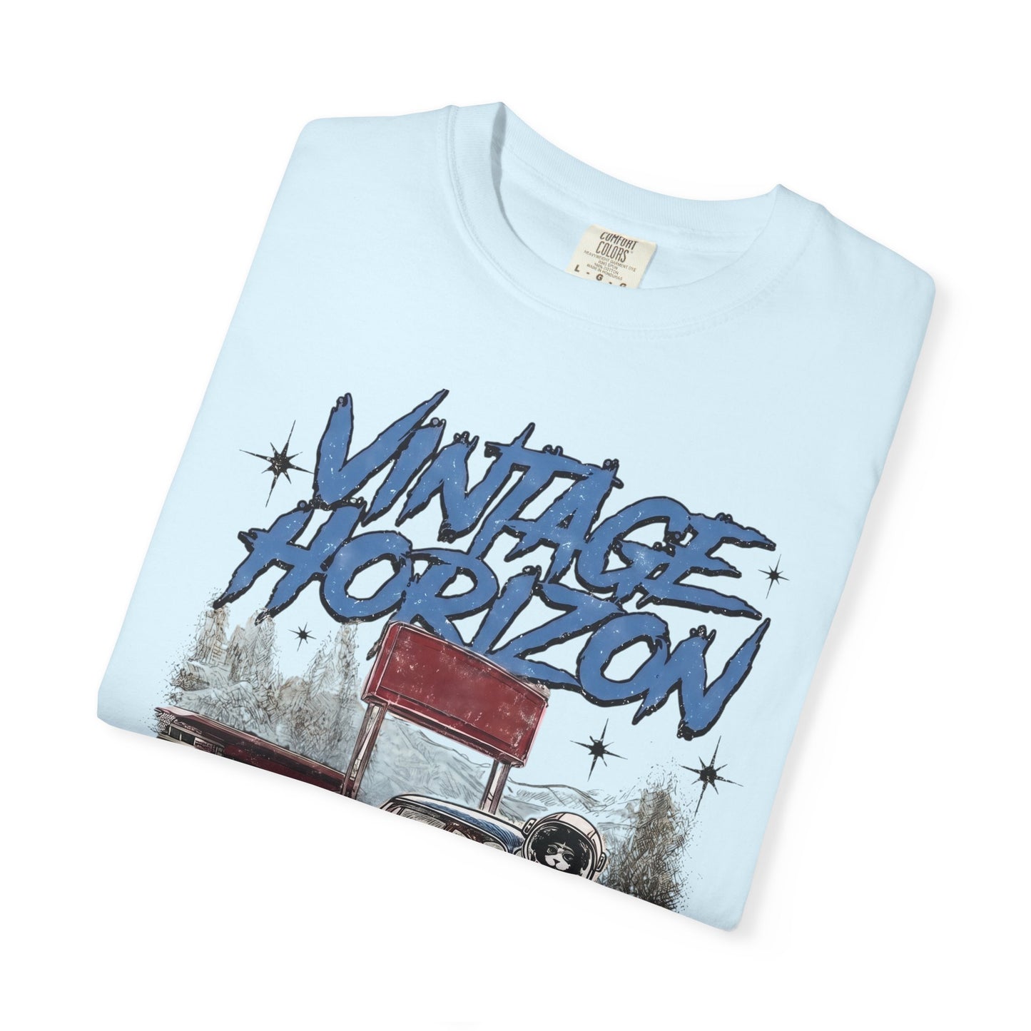 Vintage Horizon Space Turbo T‑Shirt — Retro Car Graphic Tee