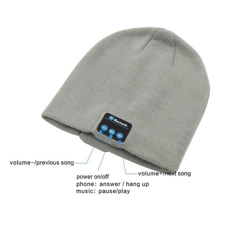Wireless Bluetooth Earbuds in Knitted Hat - Music Stereo