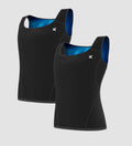 Men's Black Sweat Vest 2-Pack - Warm, Lightweight, & Versatile Essential