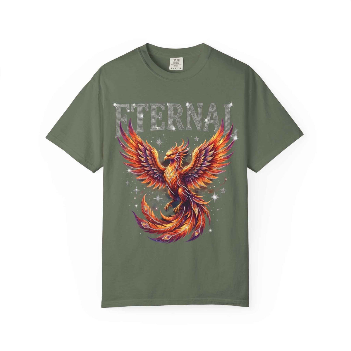 Retro Y2K Eternal Phoenix Tee - Celestial Graphic Streetwear