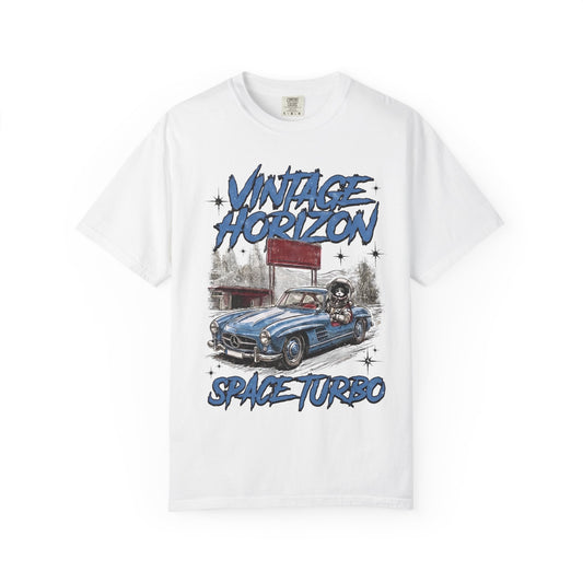 Vintage Horizon Space Turbo T‑Shirt — Retro Car Graphic Tee