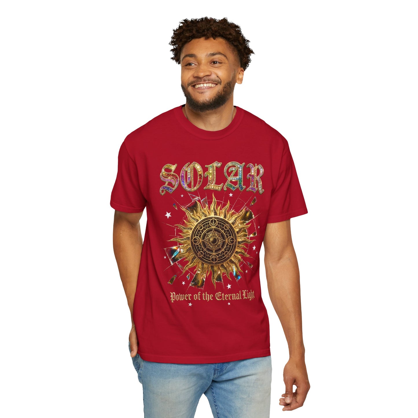 Solar Sun Graphic T-Shirt — "Power of the Eternal Light"
