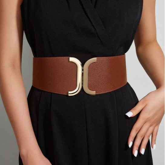 Dragon Print Women's Belt - Quick Release, Elastic & Stylish