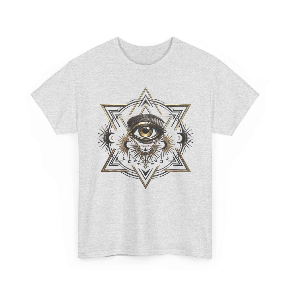 Mystic Eye & Sacred Geometry Graphic Tee - Dark Alternative Streetwear