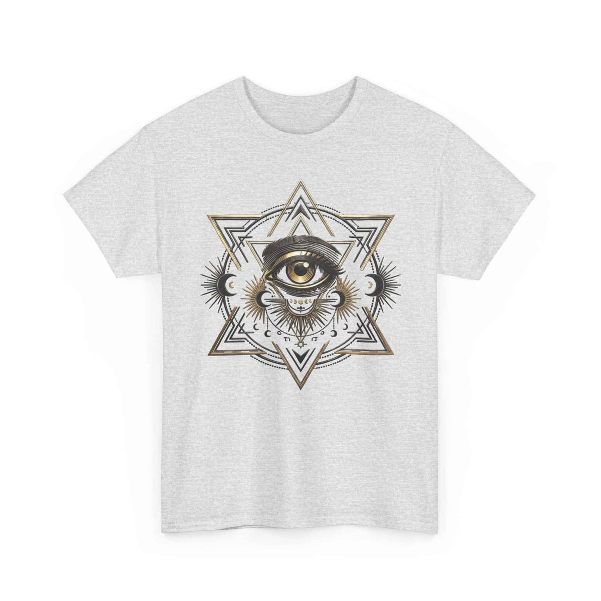 Mystic Eye & Sacred Geometry Graphic Tee - Dark Alternative Streetwear
