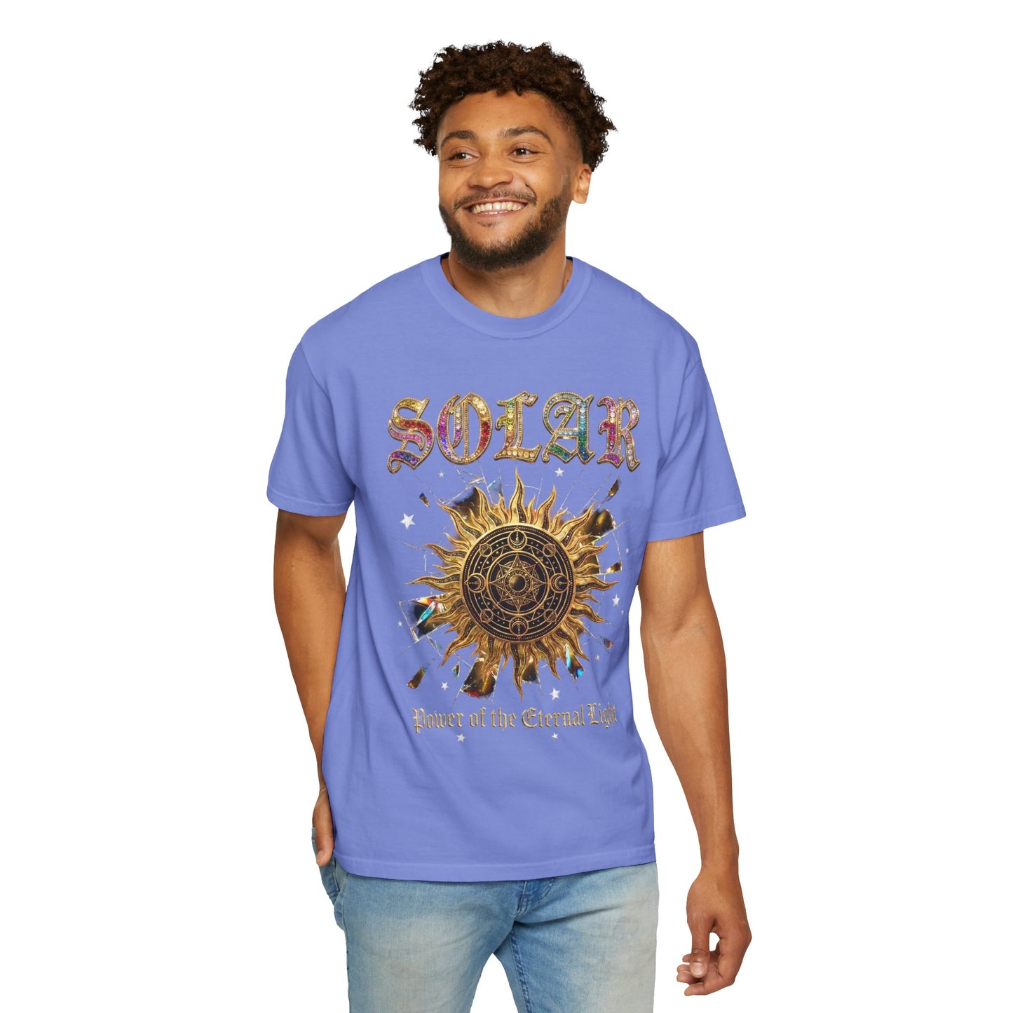 Solar Sun Graphic T-Shirt — "Power of the Eternal Light"