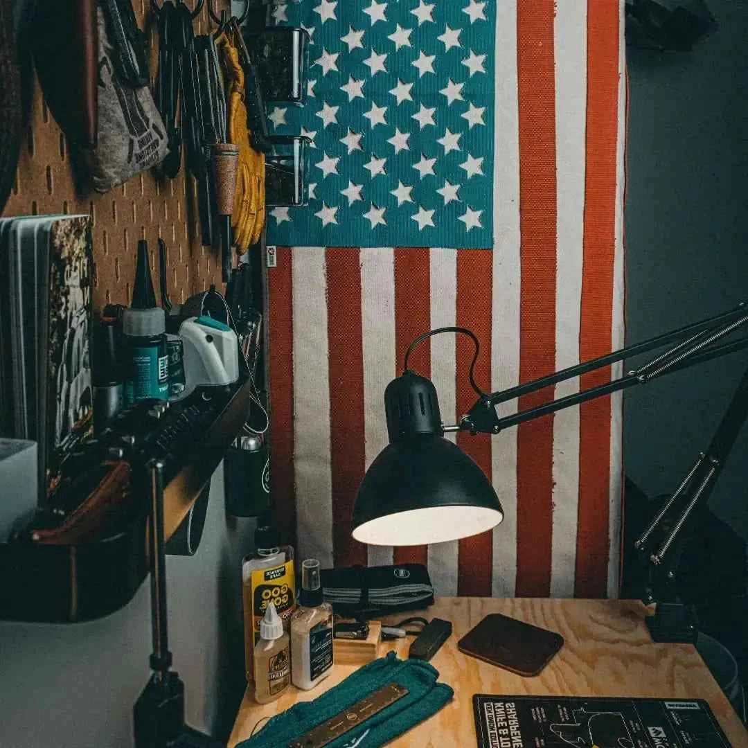 American Flag Fire Hose Banner - USA Memorial Home Decor