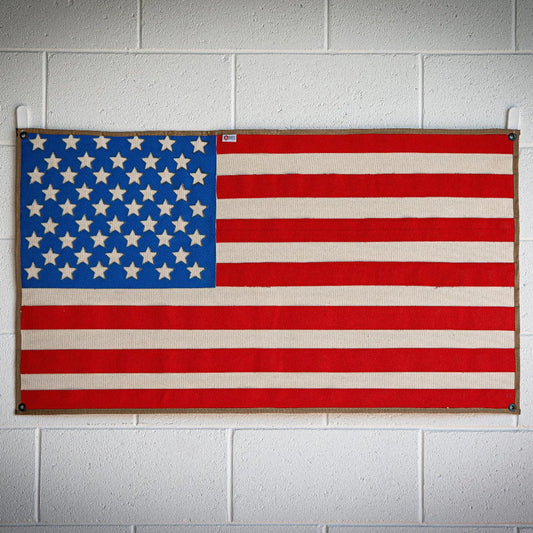 Amerikanische Flagge - Feuerwehrschlauch