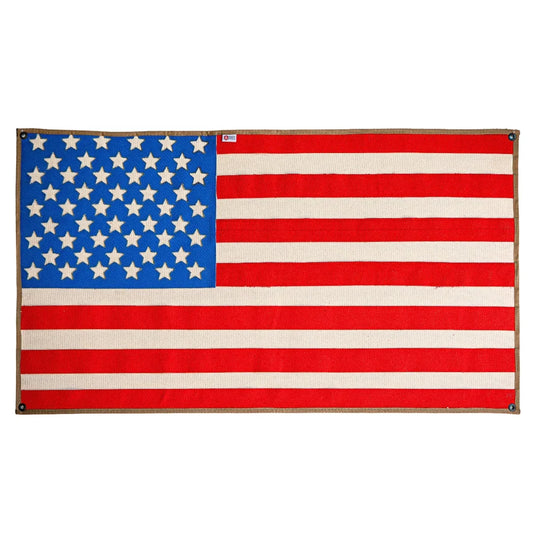 Amerikanische Flagge - Feuerwehrschlauch