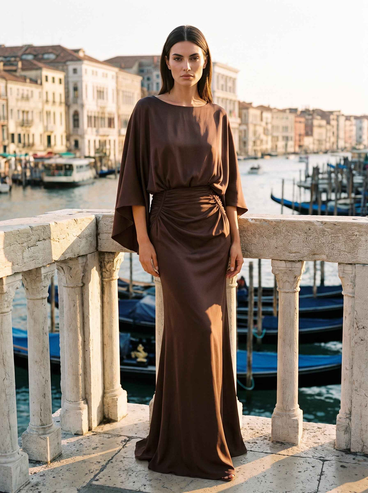 Elegant Backless Pleated Dress For Women