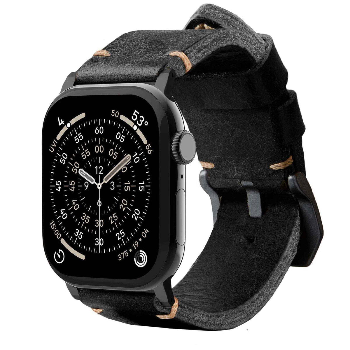 Rugged Vintage Leather Strap for Apple Watch Ultra