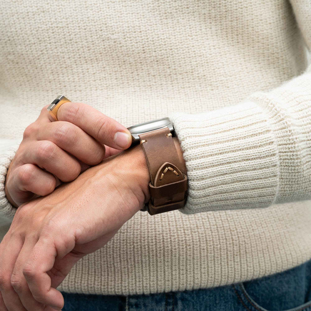 Rugged Vintage Leather Strap for Apple Watch Ultra