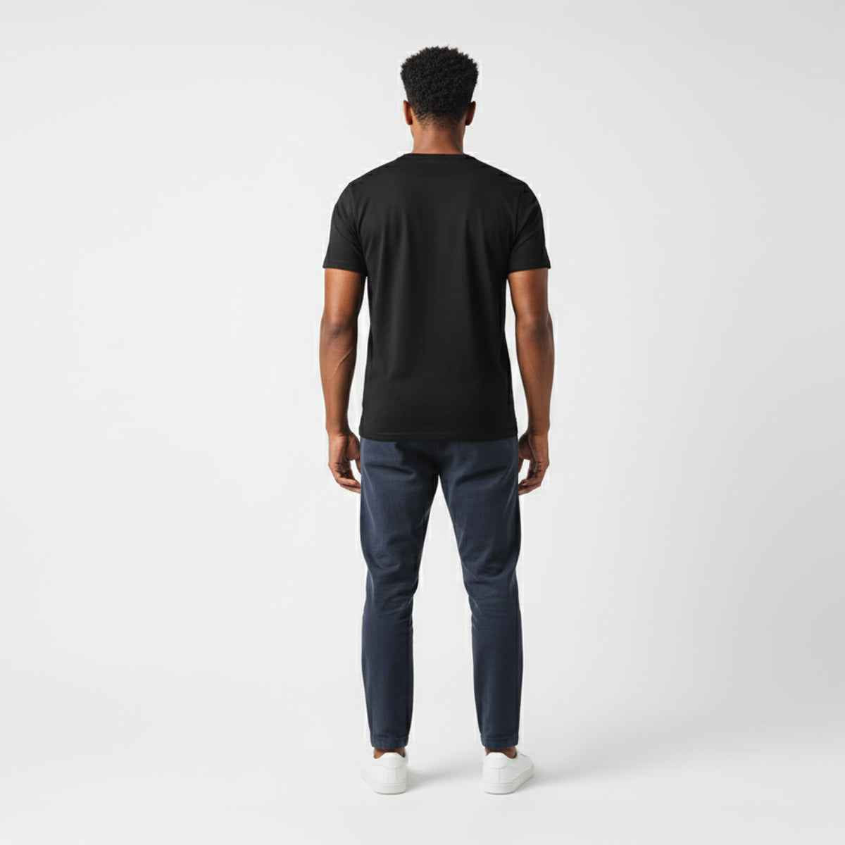 Elijah Black Short Sleeve Crew