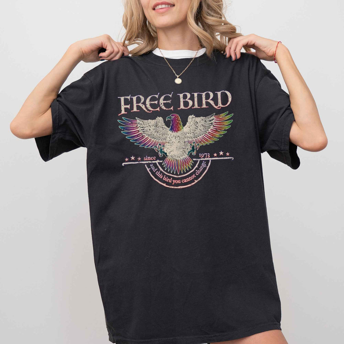 Refinery Free Bird Tee - Retro Rock Anthem Memorial, Comfort Colors, Limited Edition