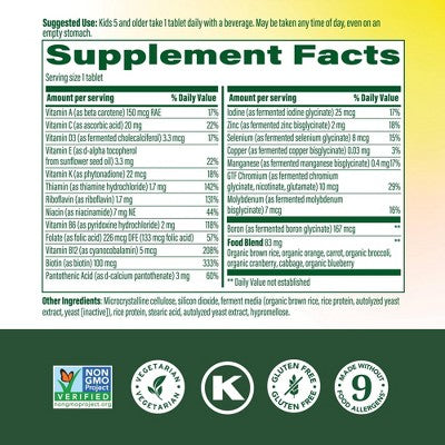MegaFood Kids One Daily Mini Tabletten 30 Stk. - Neu