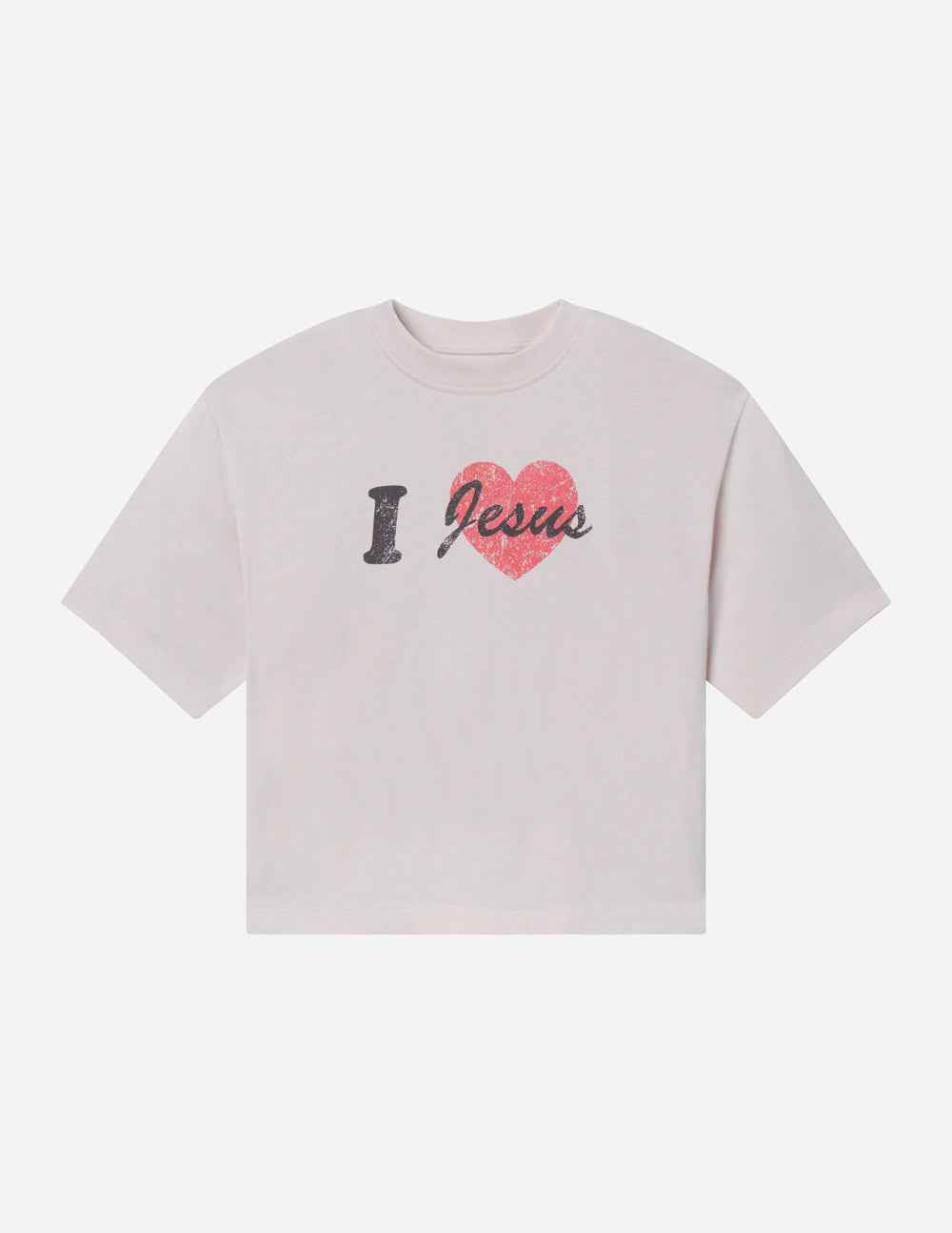 I Love Jesus Cropped Women's Tee - Soft, Breathable & Flattering Fit