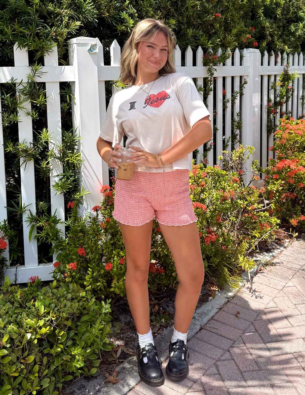 I Love Jesus Cropped Women's Tee - Soft, Breathable & Flattering Fit